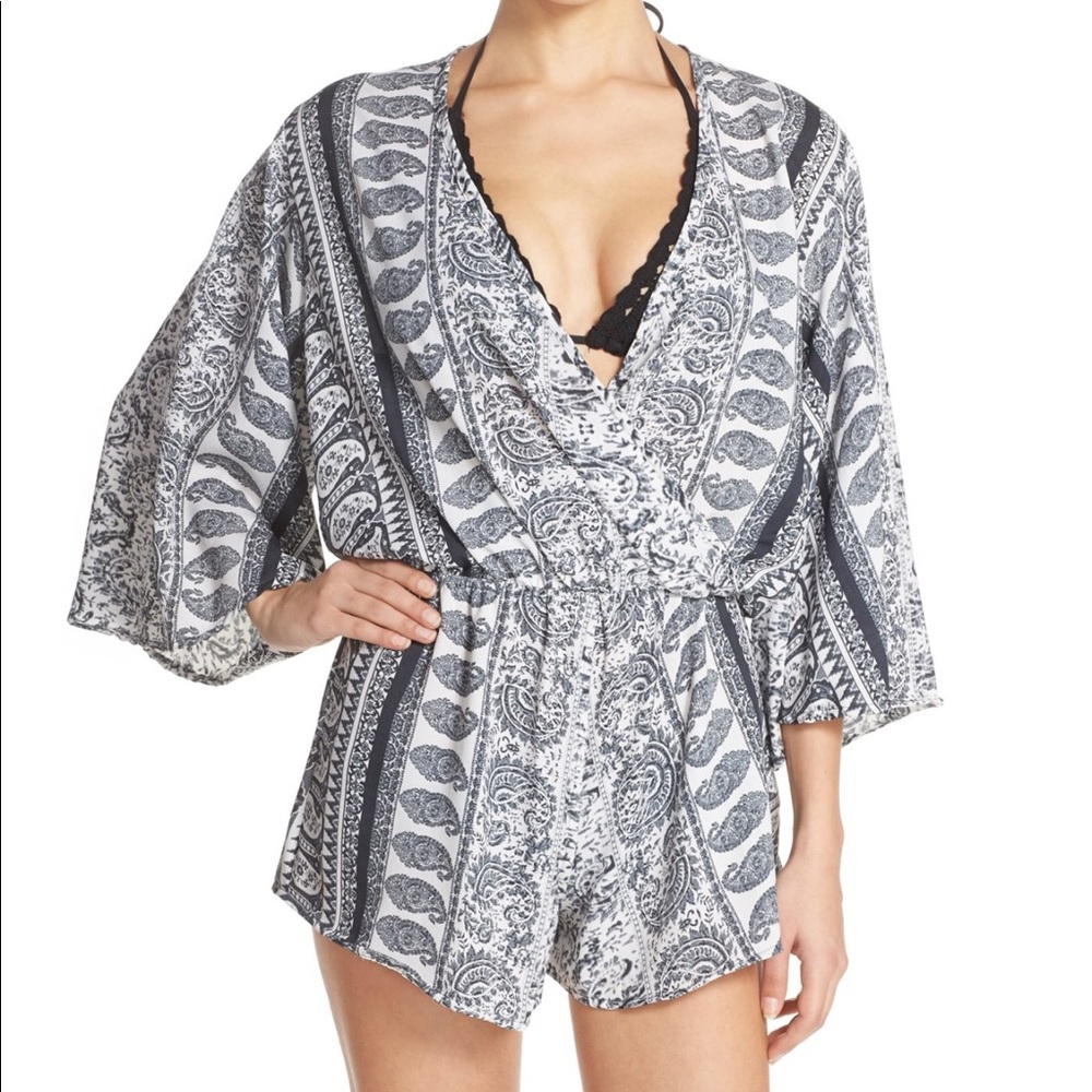 Elan Print Cover-Up Romper